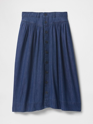 Denim Western Yoke Midi Skirt | Gap (US)