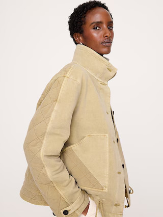 Quilted Cotton-Linen Utility Jacket | Banana Republic (US)
