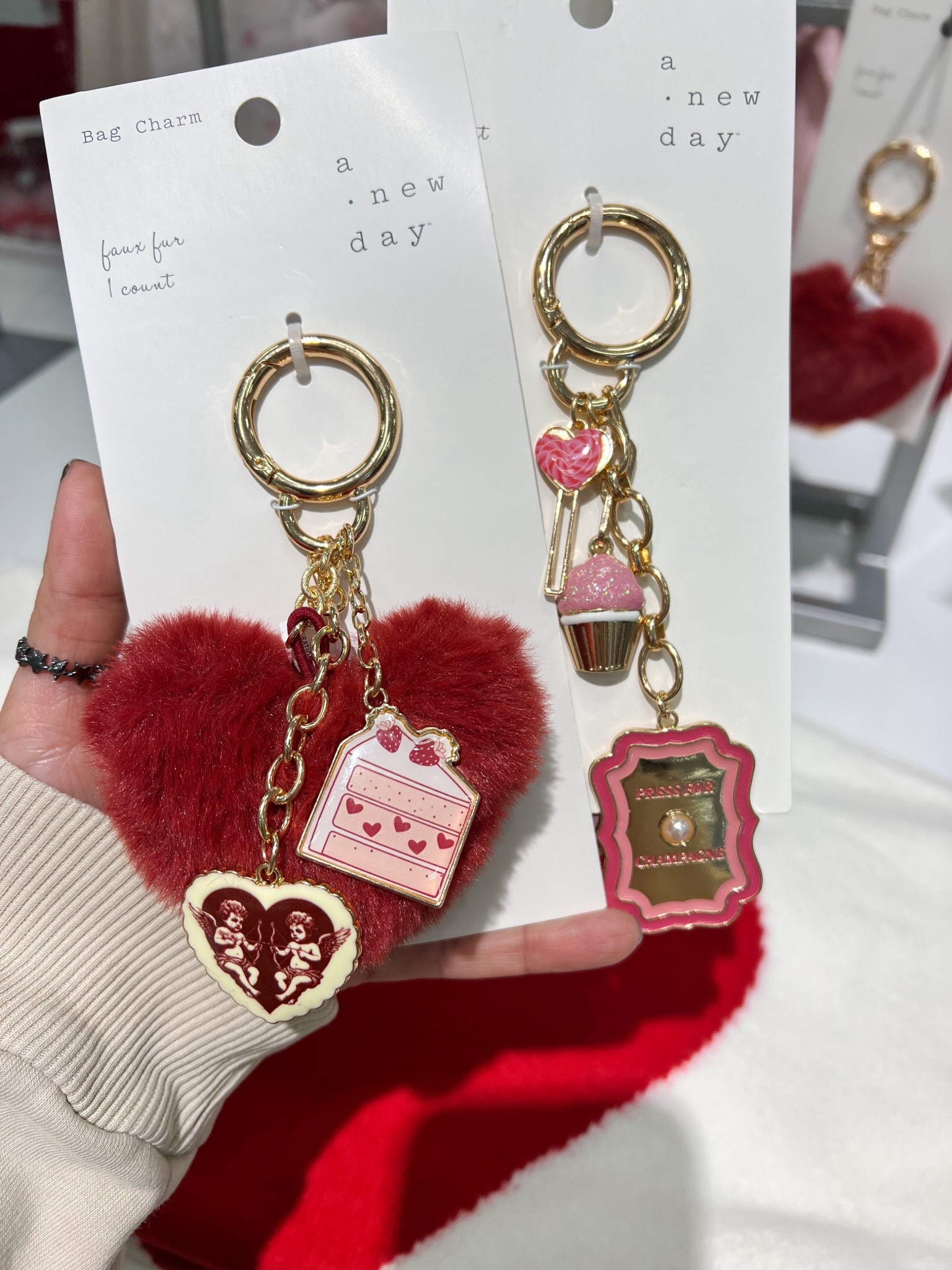 Valentine’s Day bag keychains 

#LTKValentine