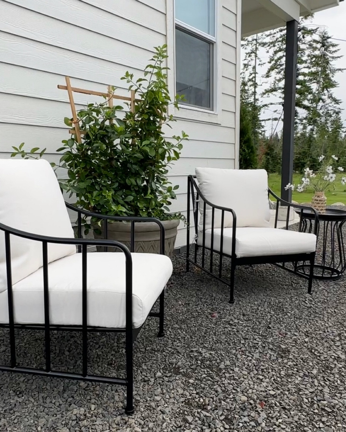 Outdoor patio furniture, bistro set, metal patio chairs, large planter, Walmart, patio chairs, look for less 

#LTKhome #LTKSeasonal #LTKsalealert