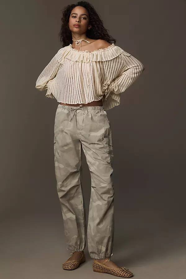 Printed Camo Parachute Pants | Anthropologie (US)