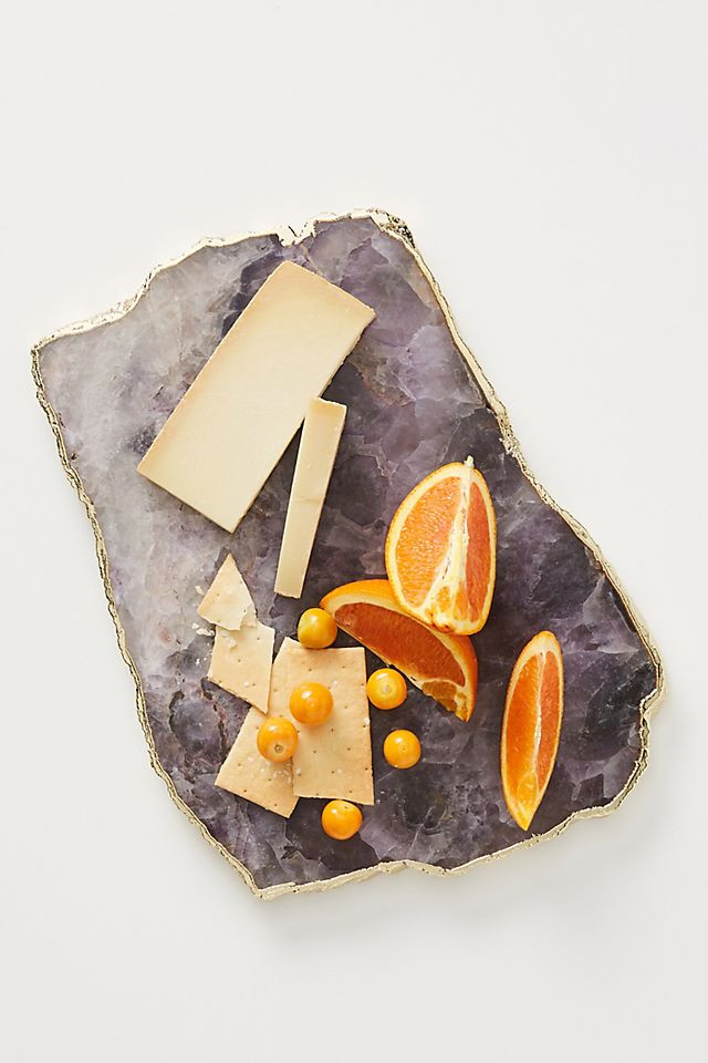 Gilded Agate Cheese Board | Anthropologie (US)