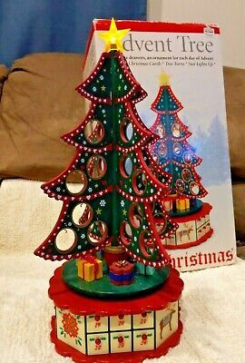 Mr Christmas 2005 Advent Tree Plays 25 Christmas Carols w/ Ornaments Lights Up  | eBay | eBay US