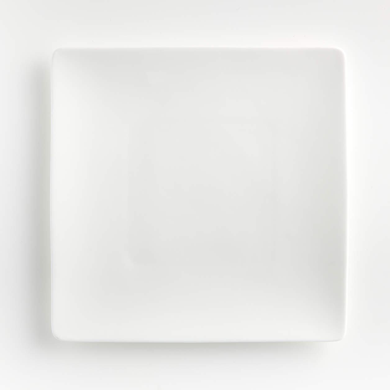 Bennett White Bone China Square Dinner Plate + Reviews | Crate & Barrel | Crate & Barrel