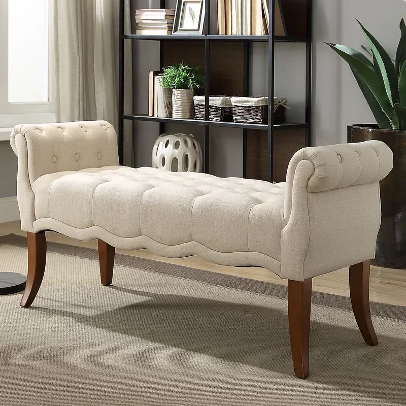 Campbell Roll Arm Upholstered Bench | Wayfair North America