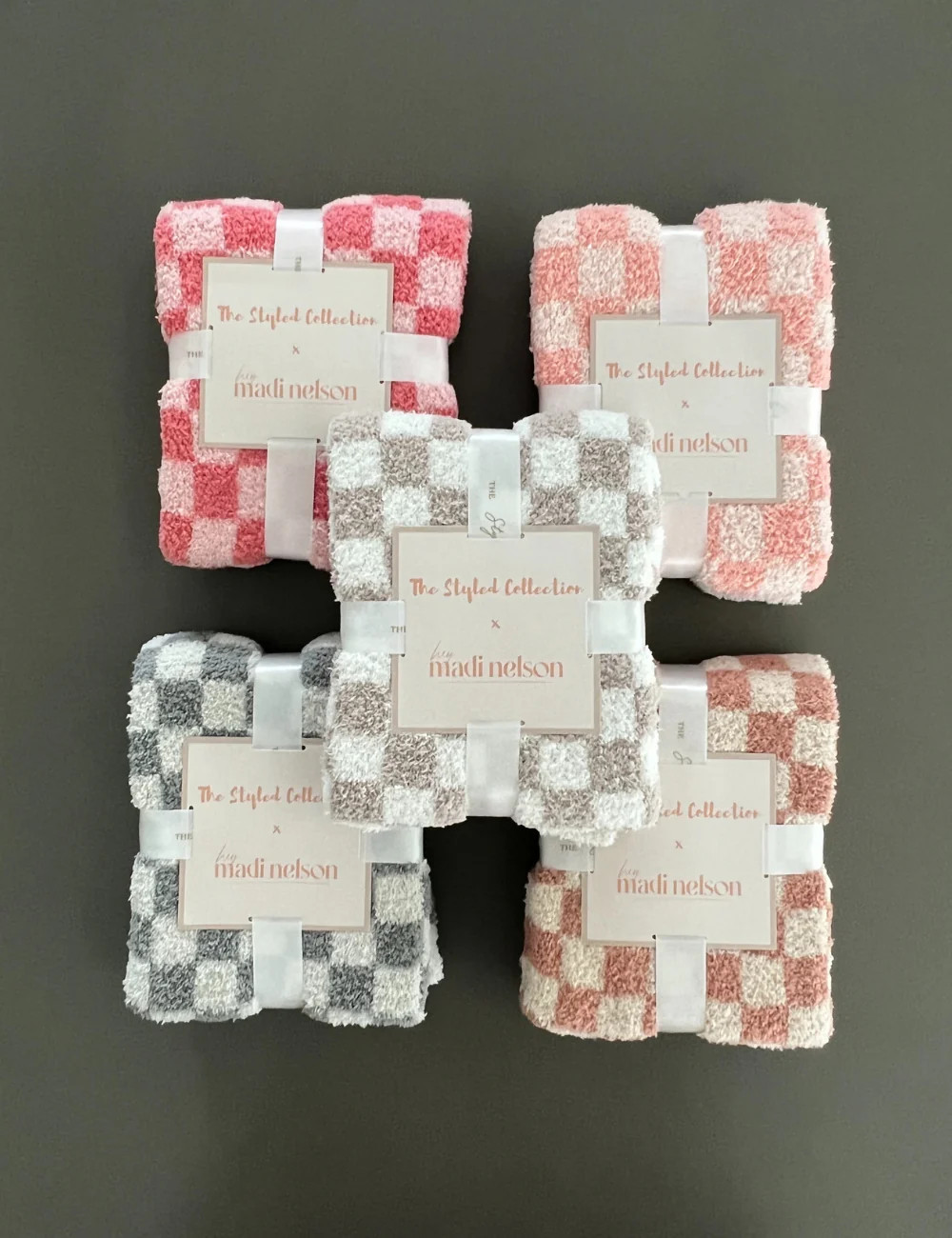 TSC x Madi Nelson: Children's Mini Checkered Buttery Blankets | The Styled Collection