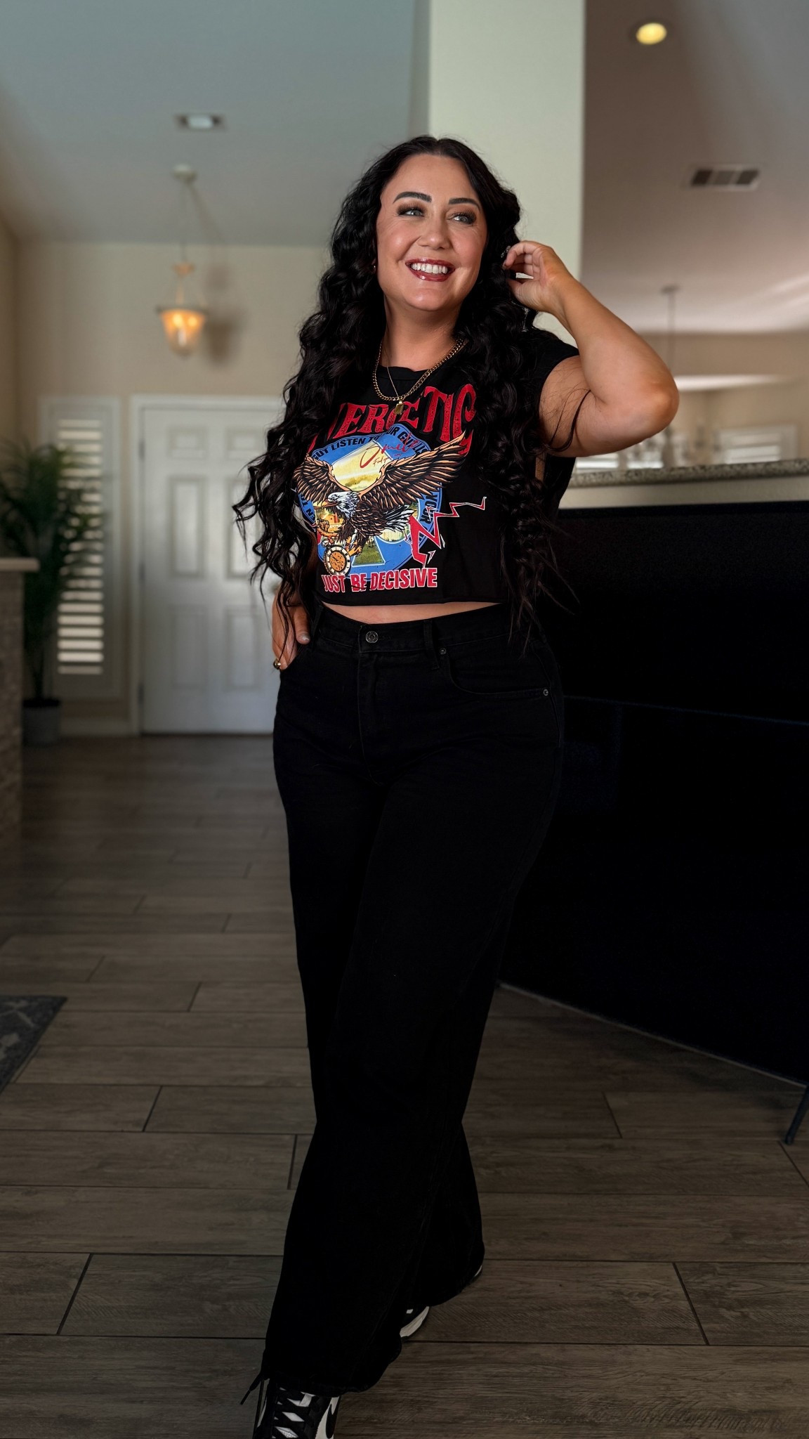 Top size large
Bottom size extra large/14

For reference, I’m 188 pounds and 5’5

#LTKmomlife #LTKootd #LTKMidsize
