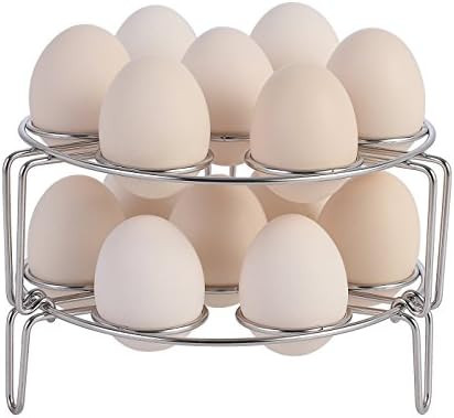 Aozita Stackable Egg Steamer Rack Trivet for Instant Pot Accessories | Amazon (US)