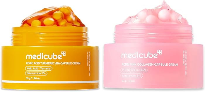 medicube Tone-Refining Capsule Cream Duo: Kojic Acid Turmeric and PDRN Capsule Cream | Trending I... | Amazon (US)