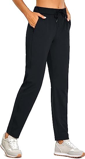 CRZ YOGA Womens High Waisted 4-Way Stretch Casual 25/27/29'' Pants - Sweatpants Lounge Outdoor Wo... | Amazon (US)
