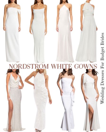 Beautiful full length white gowns at Nordstrom. 

#simpleweddinggowns #bridaldress #bridedress #bridalgown #receptiondress
#LTKwedding #LTKstyletip


#LTKSeasonal #LTKParties #LTKFamily