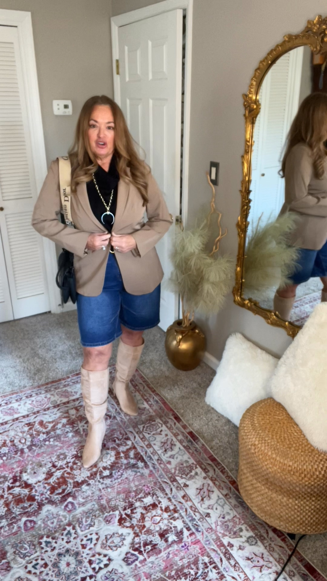 Bermudas and Blazers are excellent for transitioning into Spring weather. These denim Bermudas offer great coverage and style. This blazer has an updated silhouette that is perfect year round. 

#LTKgrwm #LTKMidsize #LTKTravel