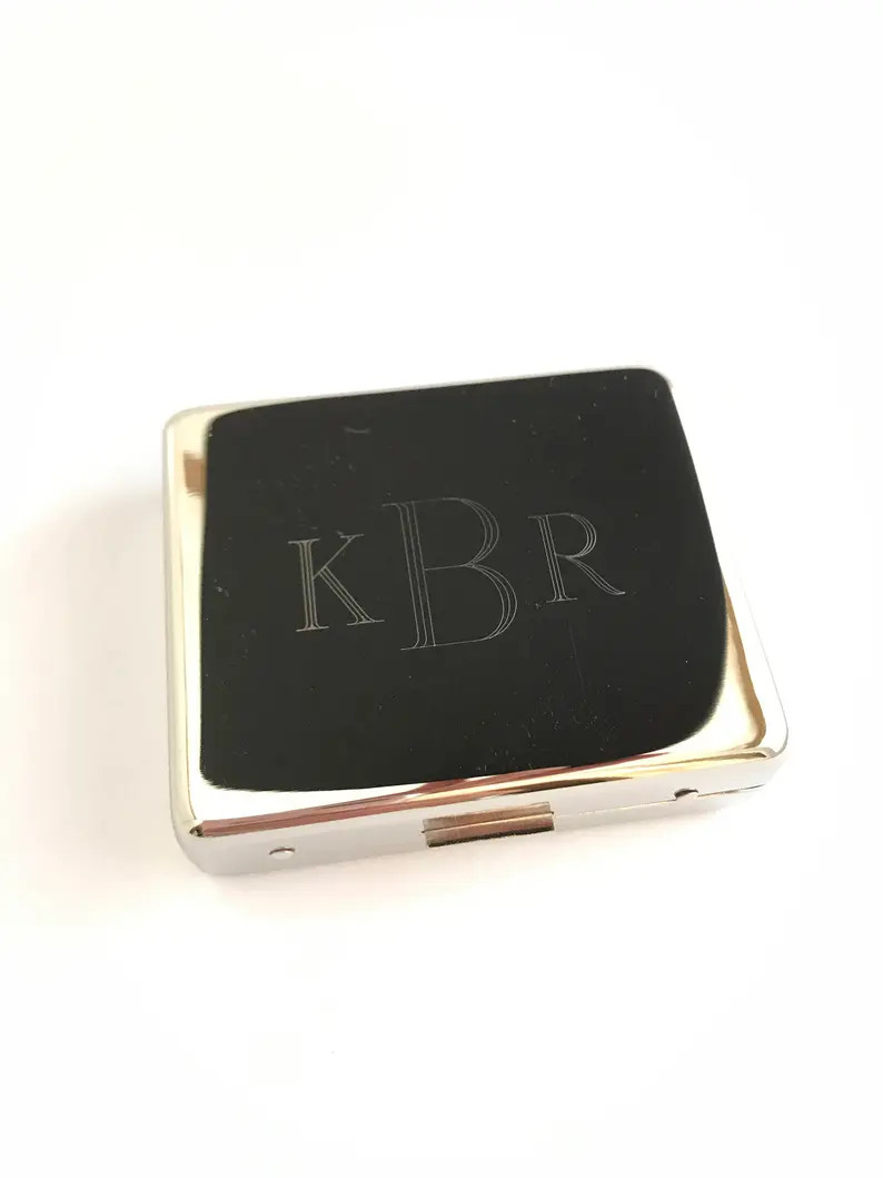 Monogram Pill Box, Personalized Pill Box, 7 Day Pill Box, Monogram Pill Organizer, Small Pill Box... | Etsy (Global)