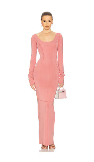 Scarlet Maxi Knit Dress in Rose Pink | Revolve Clothing (Global)