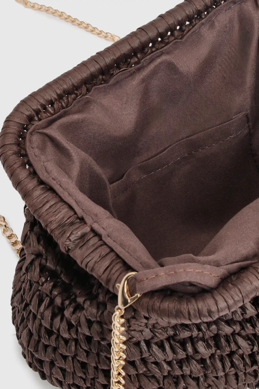 Chocolate Raffia Slouchy Clutch Bag | Boohoo | Boohoo.com (UK & IE)