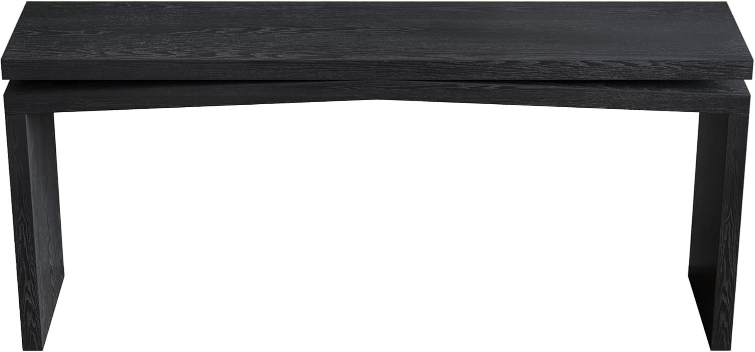 65" Wooden Console Table Entryway, Rustic Farmhouse Sofa Table with Long Rectangular Top, Hallway... | Amazon (US)