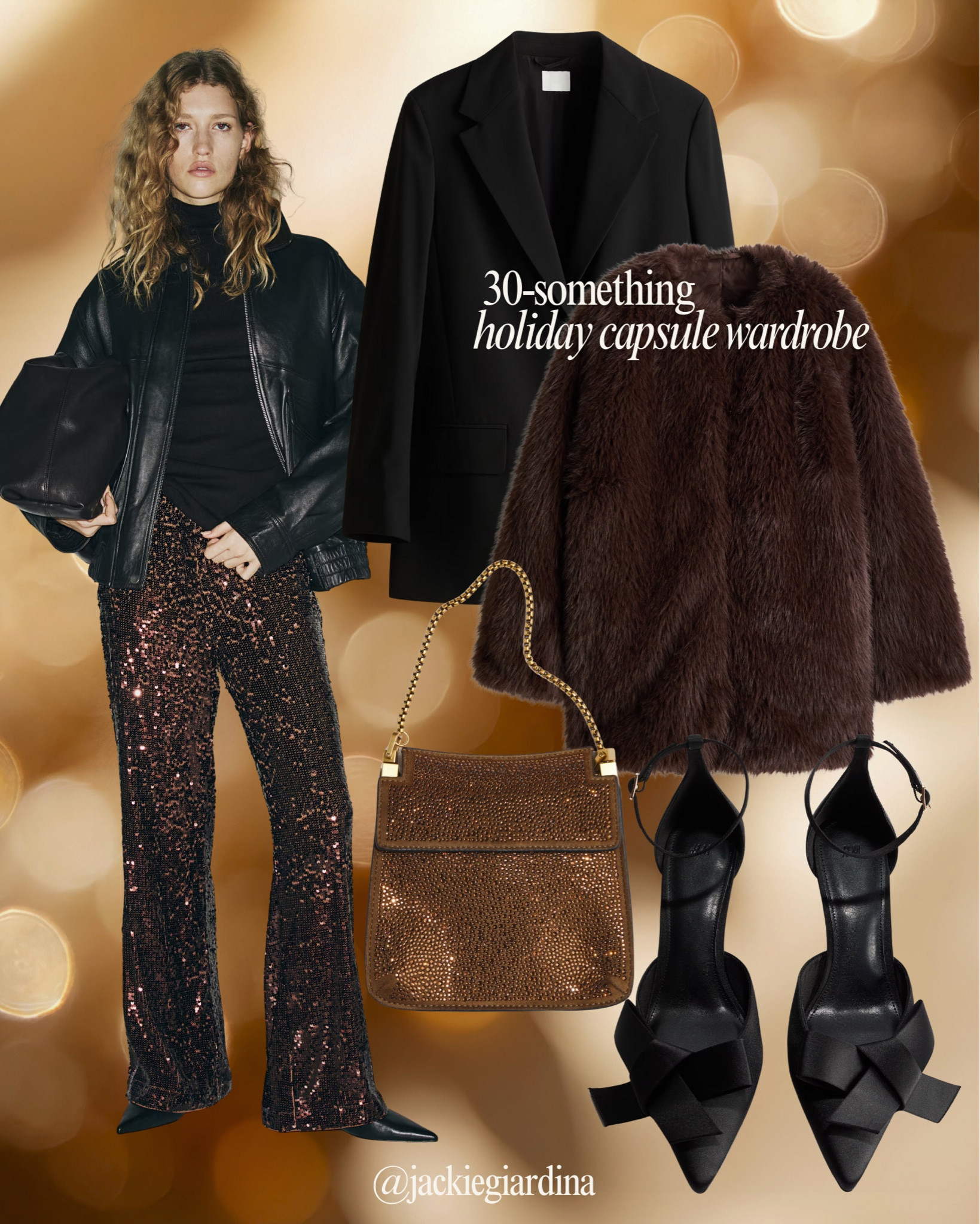 holiday outfits womens, christmas outfit women, holiday party outfits, holiday capsule wardrobe, faux fur jacket, sequin pants 

 

#LTKHoliday #LTKootd #LTKFindsUnder50