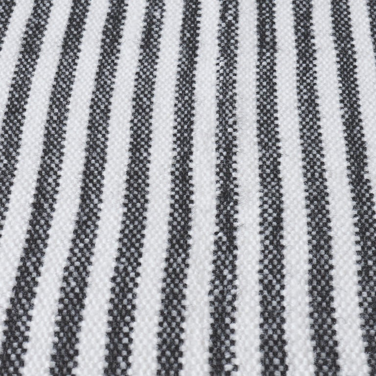 My Texas House Halloween Black Striped Indoor/Outdoor Layering Rug, 38" x 58" | Walmart (US)