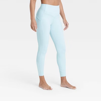 Women's Contour Flex High-Waisted Ribbed 7/8 Leggings 24.5" - All in Motion™ | Target