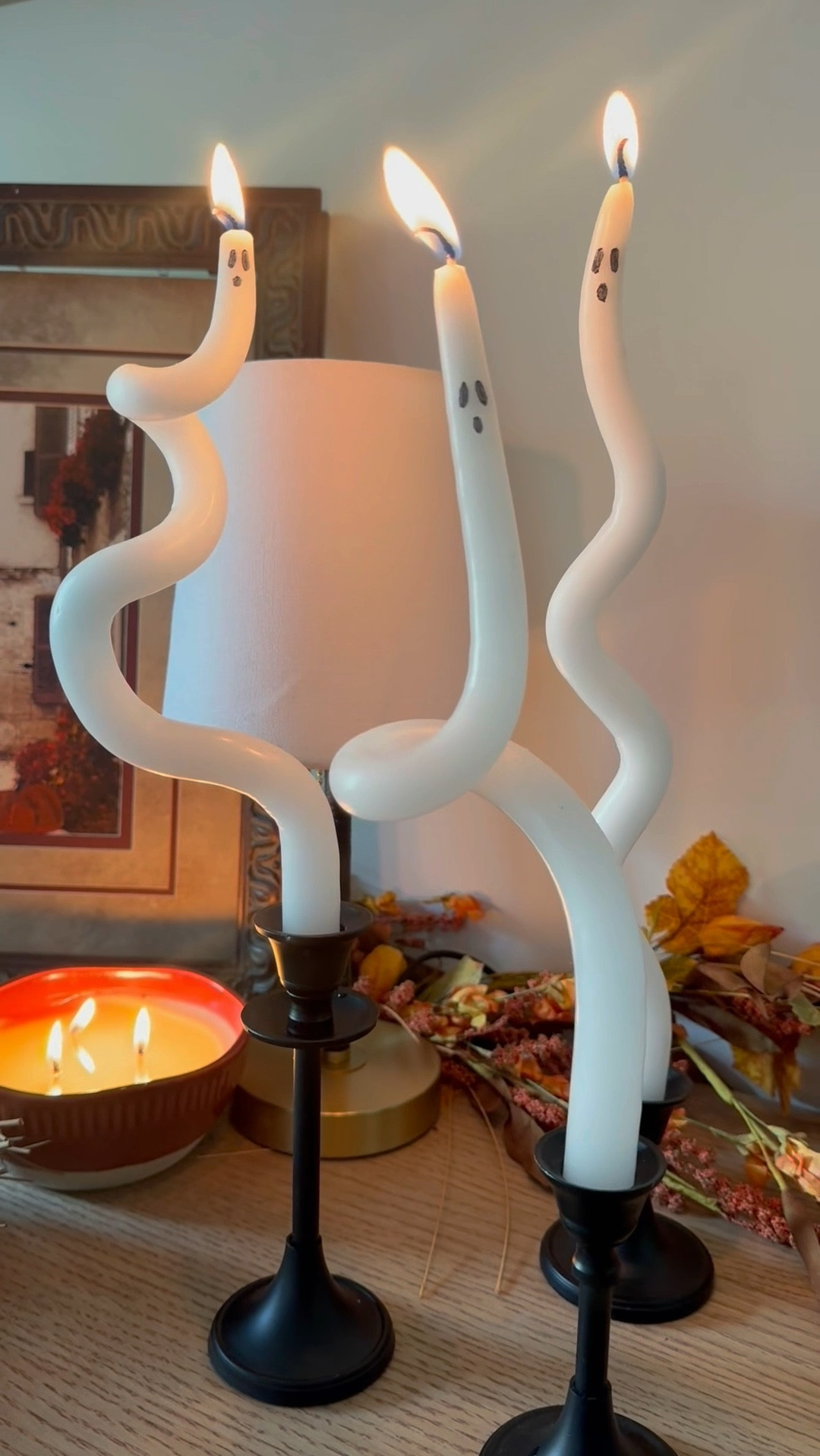 DIY ghost candlesticks👻 

This spooky DIY is so easy and inexpensive!! These cute little ghost candles are absolutely perfect for Halloween 

#LTKFallSale #LTKHome #LTKSeasonal