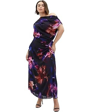City Chic Women's Plus Size Dress - Vivid Floral Maxi | Amazon (US)