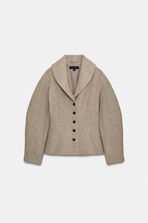 SOFT PEPLUM JACKET | Zara UK