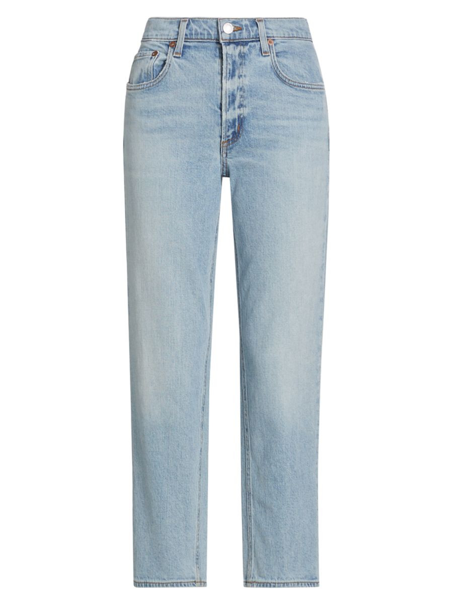 Kye Cropped Straight-Leg Jeans | Saks Fifth Avenue