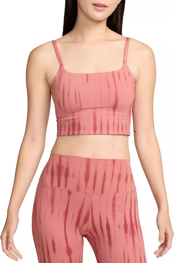 Nike Women's One Light-Support Lightly Lined Longline Printed Sports Bra | Dick's Sporting Goods | Dick's Sporting Goods