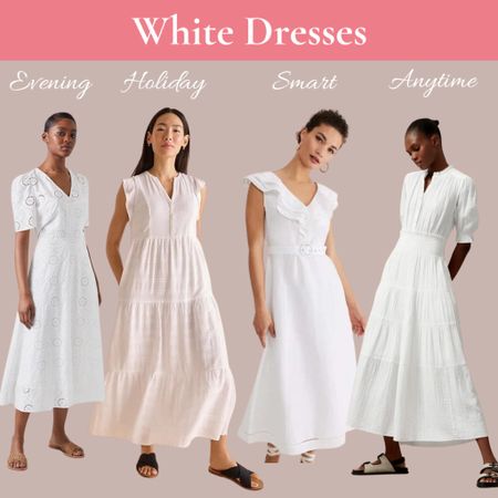 White dresses for evenings, holidays, occasions and anytime. Now is the time to add one - or more - to your wardrobe 

#LTKeurope #LTKstyletip #LTKSeasonal