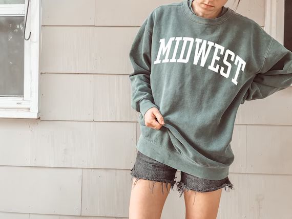 Midwest Sweatshirt Comfort Colors Sweatshirt Vintage | Etsy | Etsy (US)