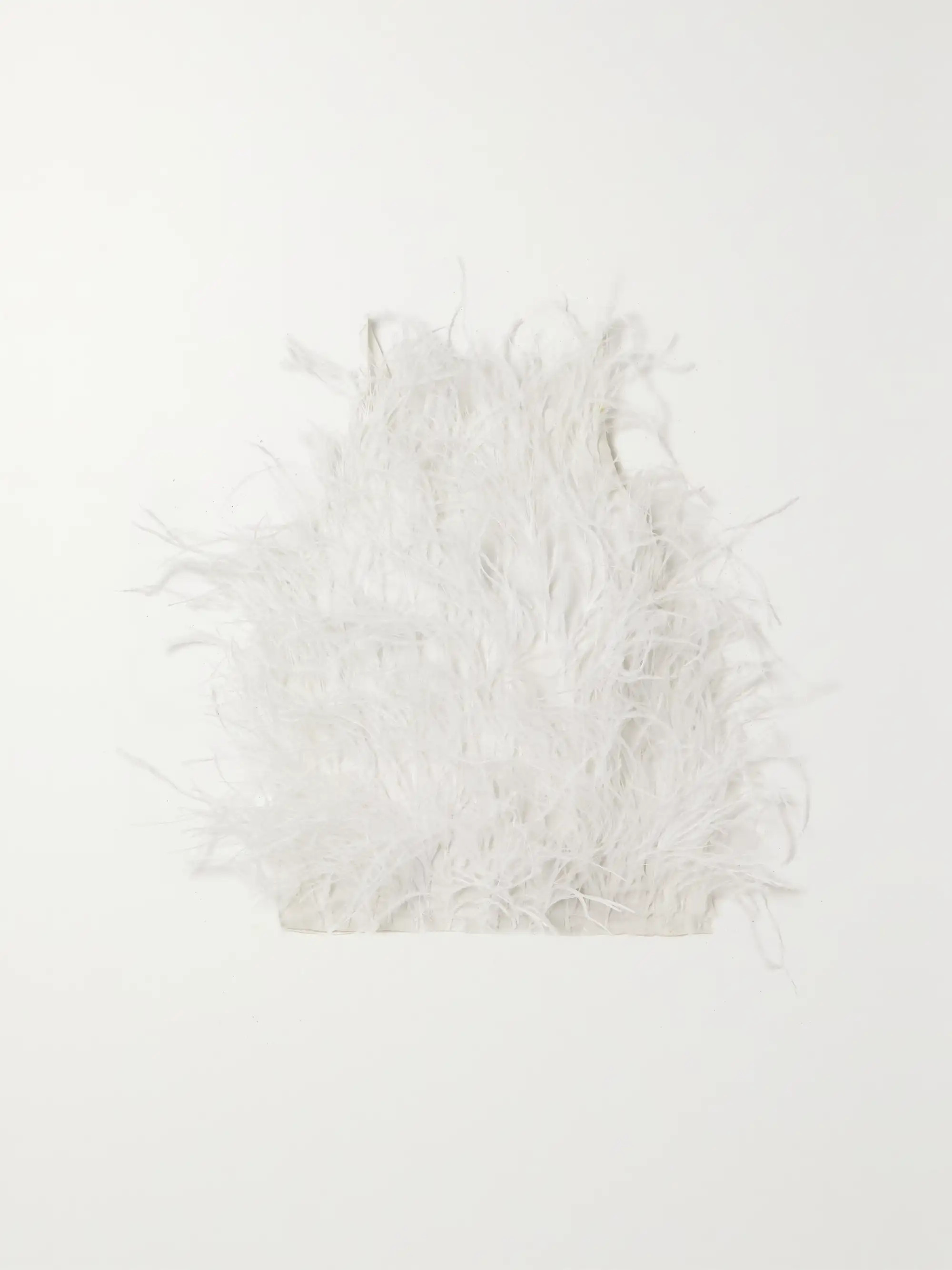 Joey open-back feather-embellished crepe de chine top | NET-A-PORTER (US)