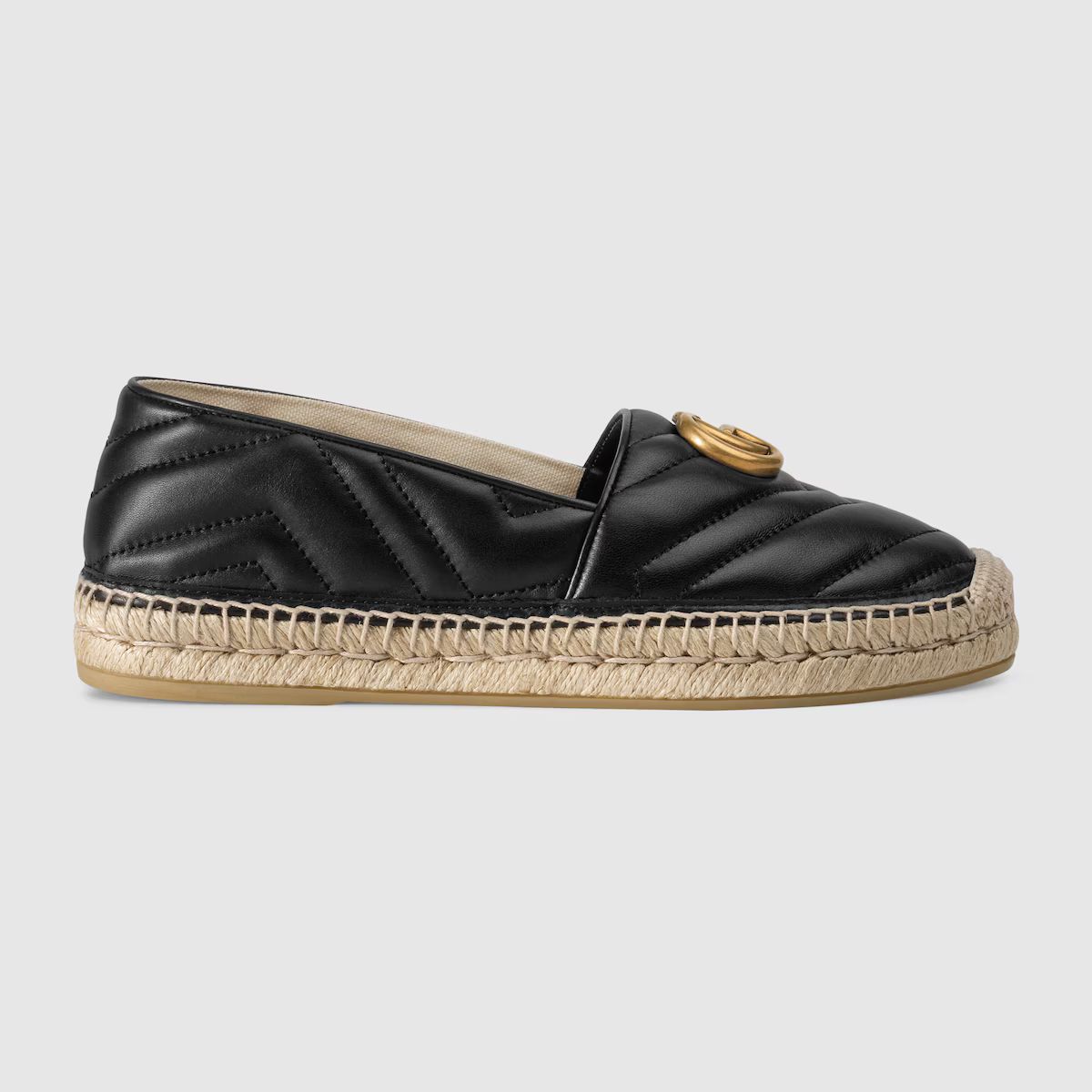 Gucci Leather espadrille with Double G | Gucci (US)