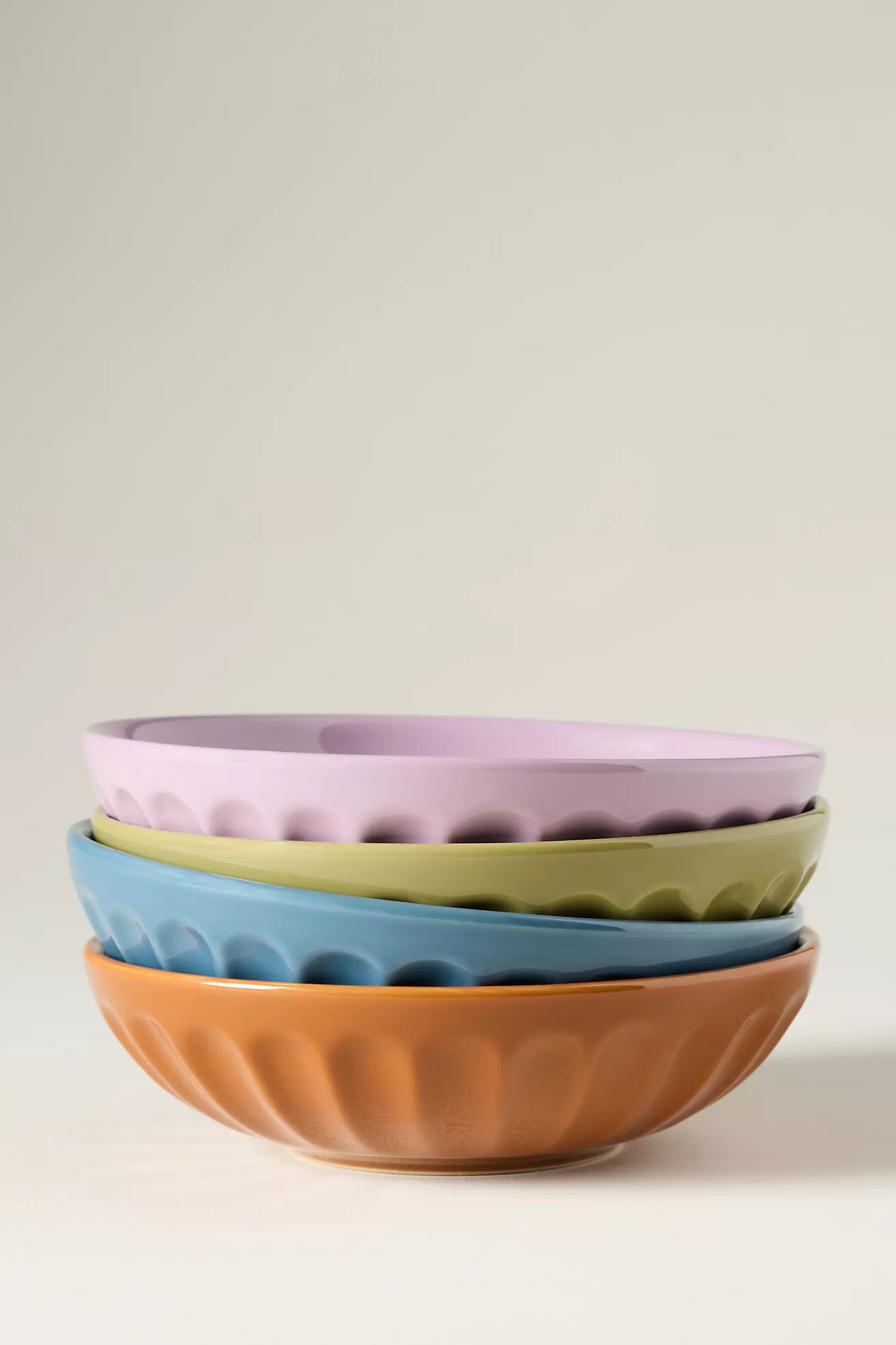 The Latte Stoneware Pasta Bowl, Set of 4: Amelie Edition | Anthropologie (US)