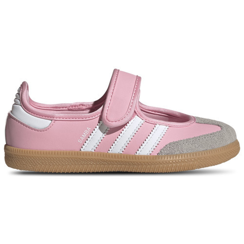adidas Girls adidas Originals Samba Jane - Girls' Preschool Shoes White/Light Pink/Gum Size 02.0 | Foot Locker (US)