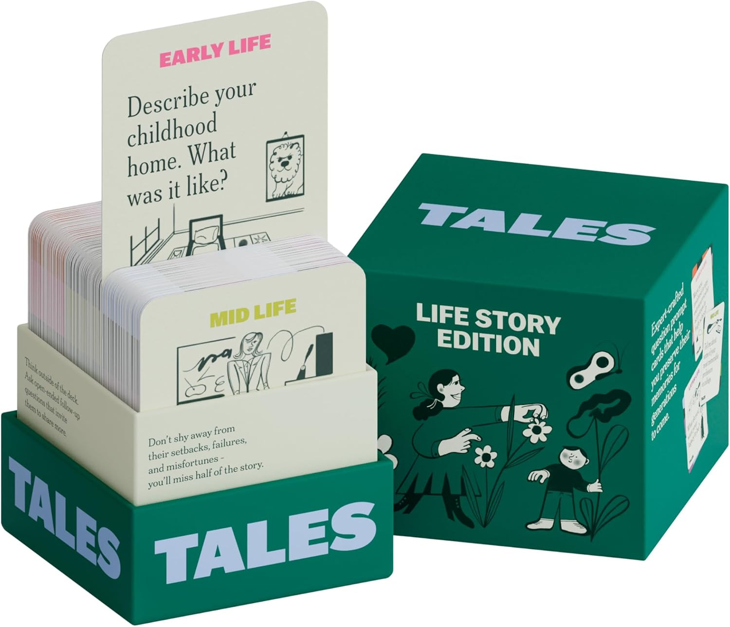 TALES 150 Life Story Interview Kit, Conversation Cards, for Grandparents, Parents, Families, Adul... | Amazon (US)