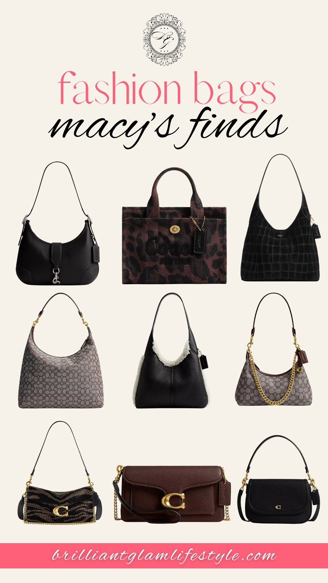 Chic Holiday Bags from Macy’s ✨👜Elevate every holiday outfit with stylish bag finds from Macy’s! From sleek shoulder bags to festive clutches and everyday totes, these picks are perfect for parties, gifting, and everyday glam all season long.#MacysBags #HolidayStyle #MacysFinds #FashionAccessories #GiftReady #HolidayLooks #BagObsessed #MacysStyleCrew

#LTKGiftGuide #LTKHoliday #LTKSaleAlert
