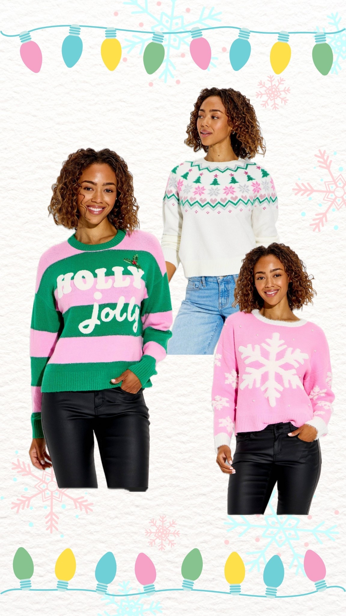 Feeling festive!!! These sweaters are perfect for all the upcoming festivities for Light Summers. And dare I say, some Springs and Winters will love that striped sweater as well! 😉

#LTKHoliday #LTKStyleTip #LTKFindsUnder50