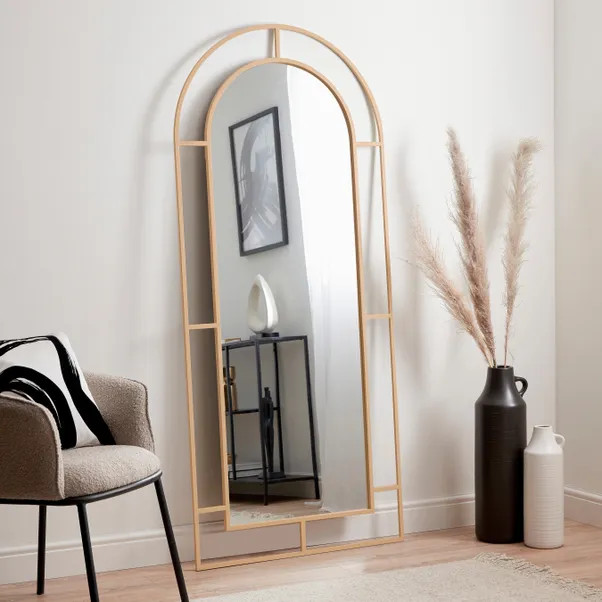 Arched Window Full Length Leaner Mirror | Dunelm (migrated)