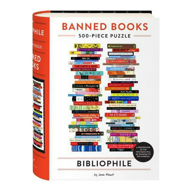 Bibliophile: Bibliophile Banned Books 500-Piece Puzzle (Jigsaw) | Walmart (US)