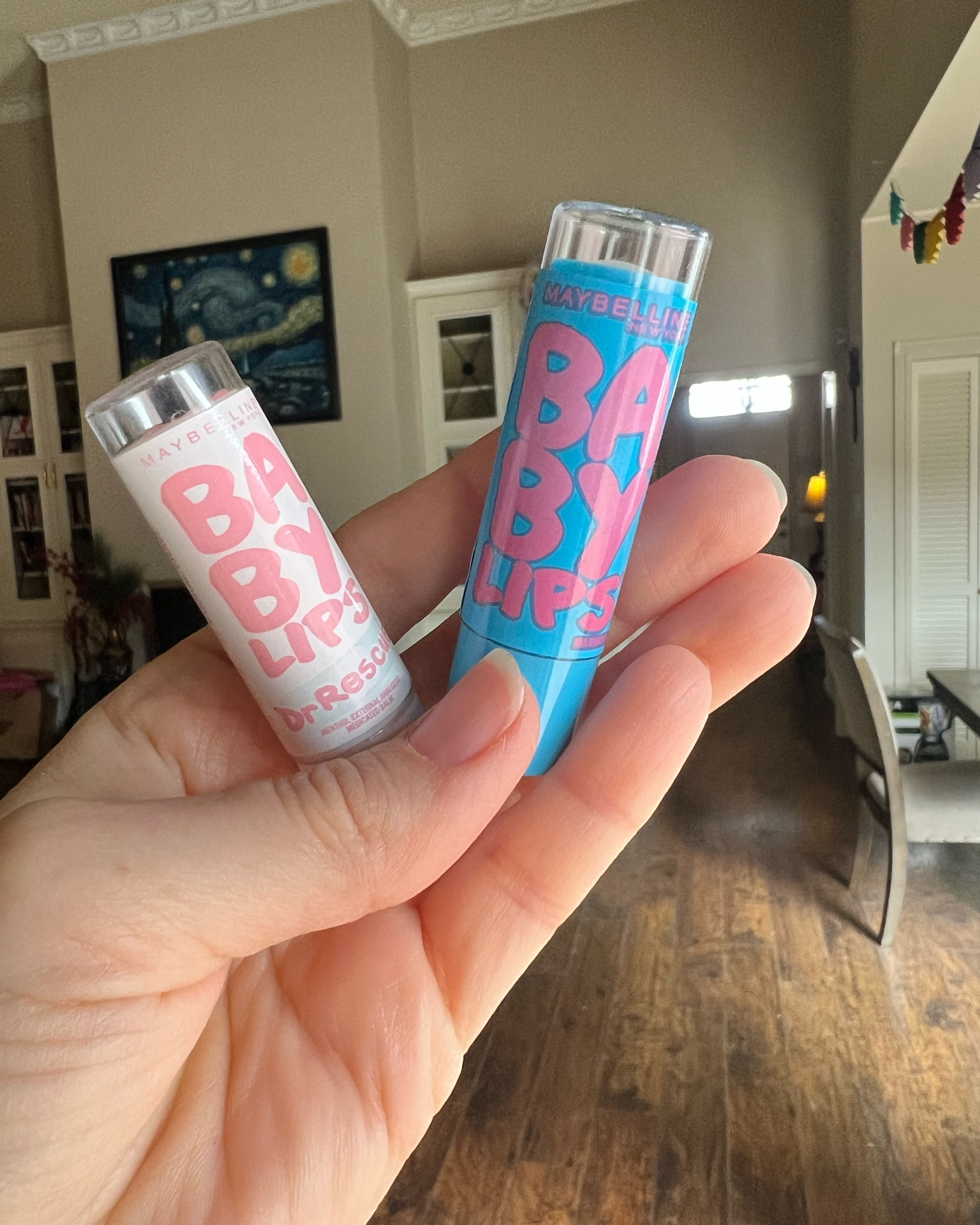 Maybelline cosmetics: Baby Lips- lip balms. Hands down two of my fav and must have for travel and in your purse!

Chapstick 
Lip balm
Medicated lip balm
Lippies 
Lipstick 


#LTKbeauty #LTKtravel