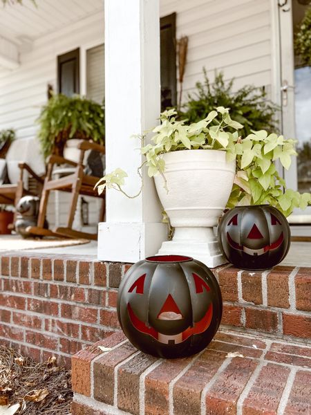 Spooky cottage front porch with Jack O Lanterns! 🎃

#LTKSeasonal #LTKHalloween #LTKfamily