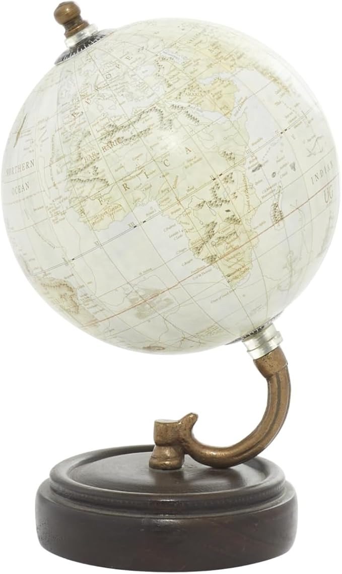 Deco 79 Wood Globe, 5" x 5" x 8", Yellow | Amazon (US)