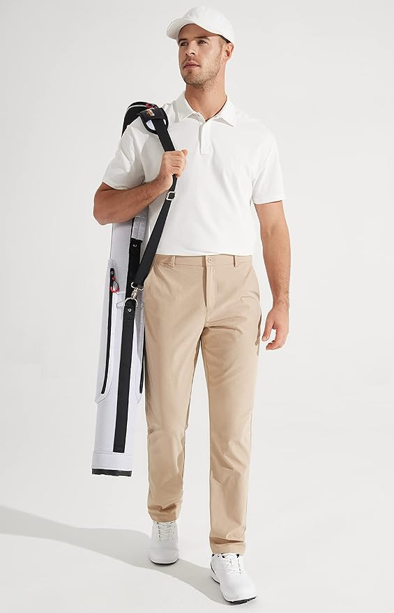 Libin Mens Golf Pants Stretch Work Dress Pants 30"/32"/34" Quick Dry Lightweight Casual Comfy Tro... | Amazon (US)