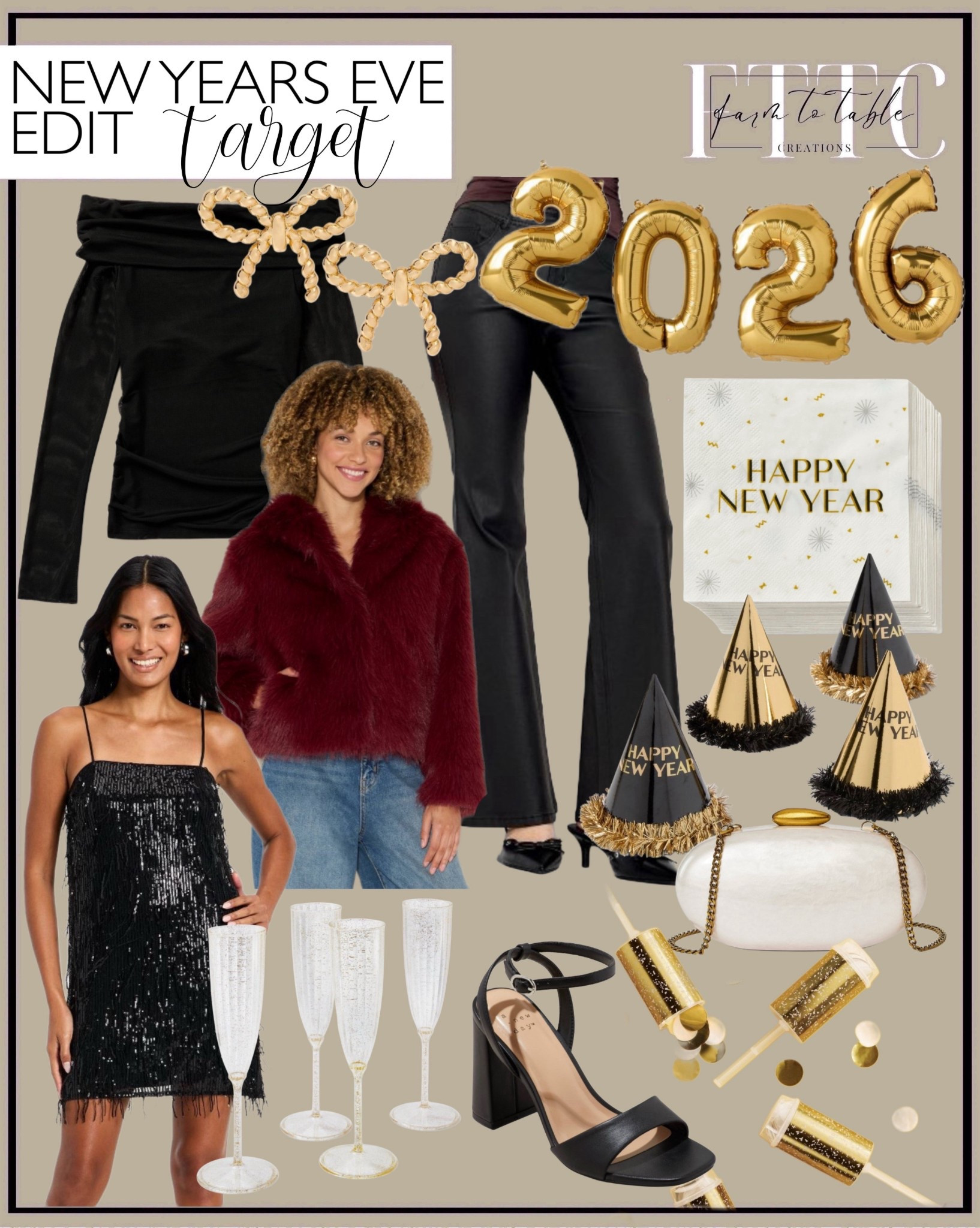 New Year’s Eve Outfits & Party Decor Finds from Target

Follow @farmtotablecreations on Instagram for more cozy home inspiration.

If you’re still pulling together your New Year’s Eve look (or last-minute party details), Target has so many chic finds right now. From elevated black and sequined outfits to cozy faux fur layers, statement heels, and festive gold party accessories, this edit makes it easy to celebrate in style without overthinking it. Everything here works beautifully for ringing in the new year at home or heading out for the night — polished, affordable, and very on-trend for NYE.

#newyearseve #newyearseveoutfit #nyeoutfit #targetfinds #targetstyle #partydecor #holidaystyle #womensfashion #eveningwear #blackoutfit #sequindress #heels #accessories #partyideas #ootd #ootn

#LTKootd #LTKHome #LTKFindsUnder50