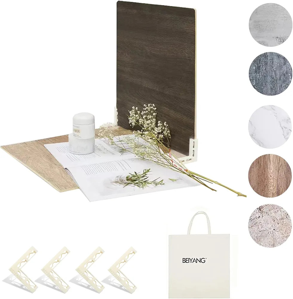 5 PCS Boards Photo Backdrop for Flat Lay, Food Photography Background 16x16 Inch, BEIYANG | Amazon (US)