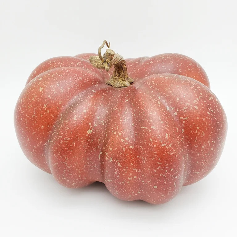 Way to Celebrate Harvest Brown Red Fairytale Pumpkin 9"L X 8"W X 6"H - Walmart.com | Walmart (US)