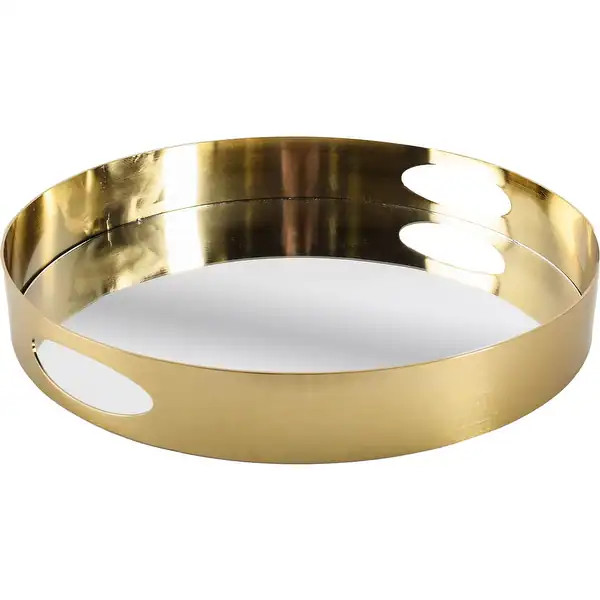 Serkis Gold Metal Mirrored Base Round TrayBrand: MercanaShare with a friendShare | Bed Bath & Beyond