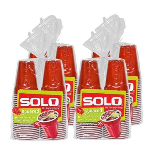 SOLO Original Red 18oz Plastic Party Cups, 100ct | Amazon (US)