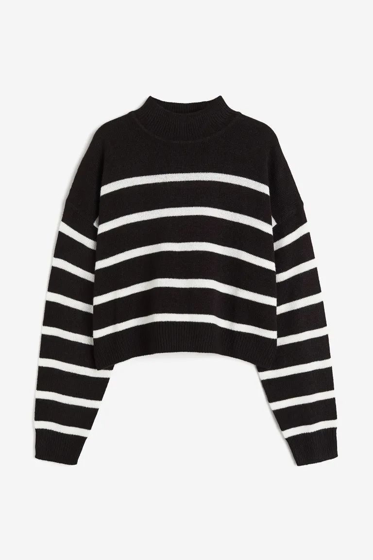 Sweater - Black/striped - Ladies | H&M US | H&M (US + CA)