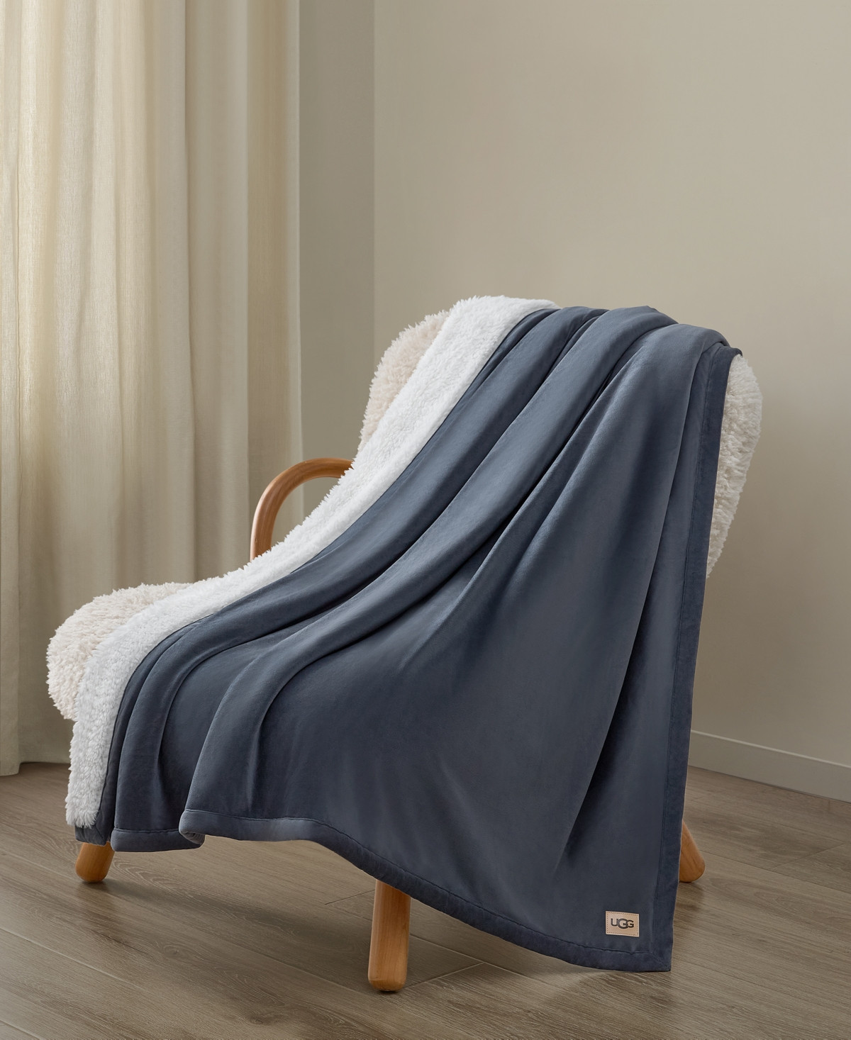 Ugg Plush to Faux-Fur Throw, 50" x 70" - Imperial | Macy's